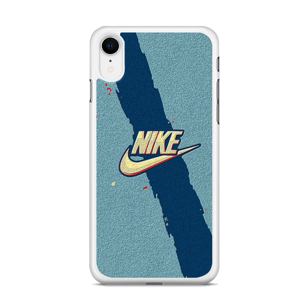 Nike Paint Blue Asphalt iPhone XR Case