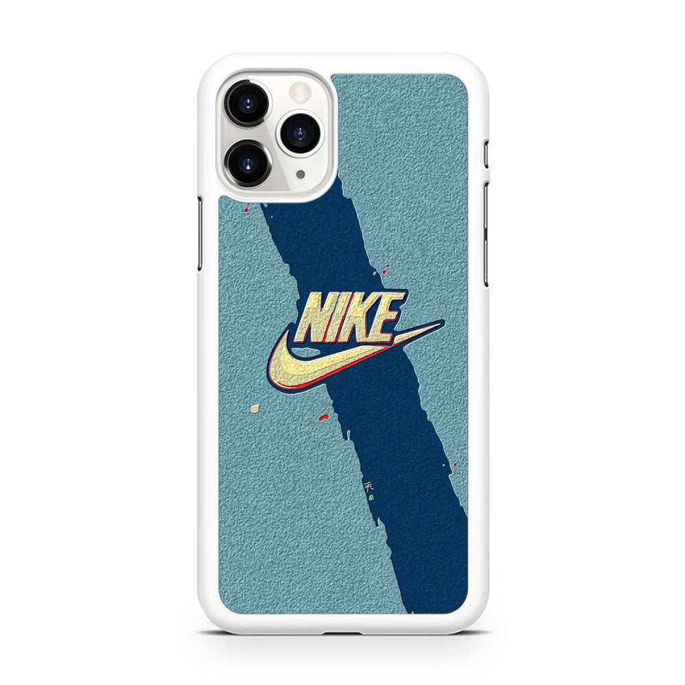 Nike Paint Blue Asphalt iPhone 11 Pro Case