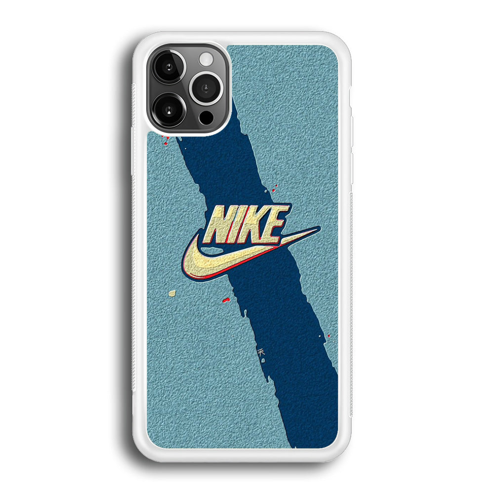 Nike Paint Blue Asphalt iPhone 12 Pro Max Case