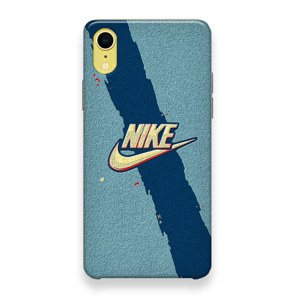 Nike Paint Blue Asphalt iPhone XR Case