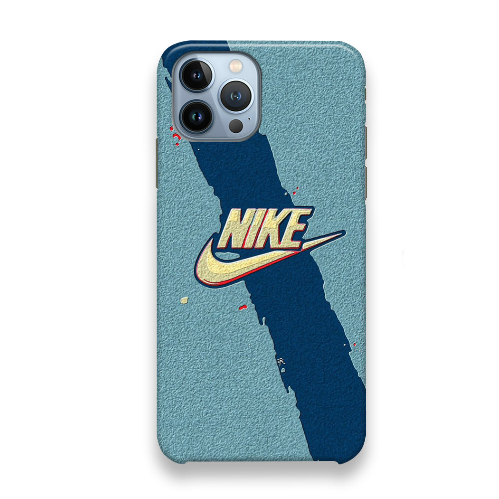 Nike Paint Blue Asphalt iPhone 13 Pro Max Case