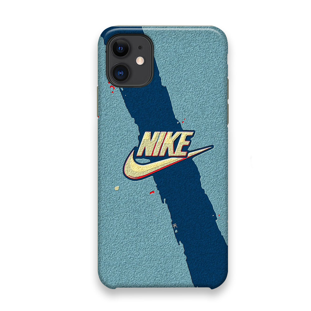 Nike Paint Blue Asphalt iPhone 11 Case