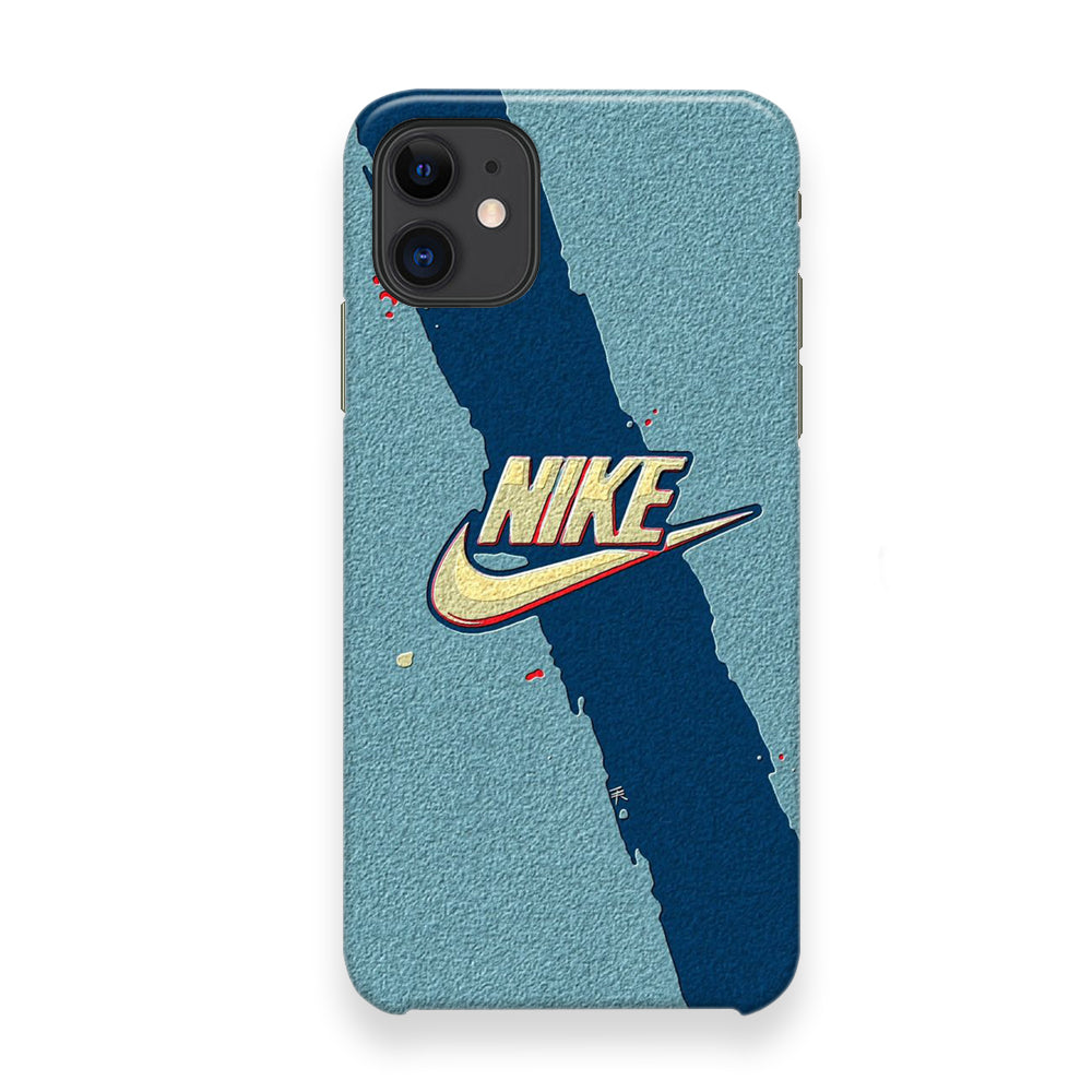 Nike Paint Blue Asphalt iPhone 12 Case