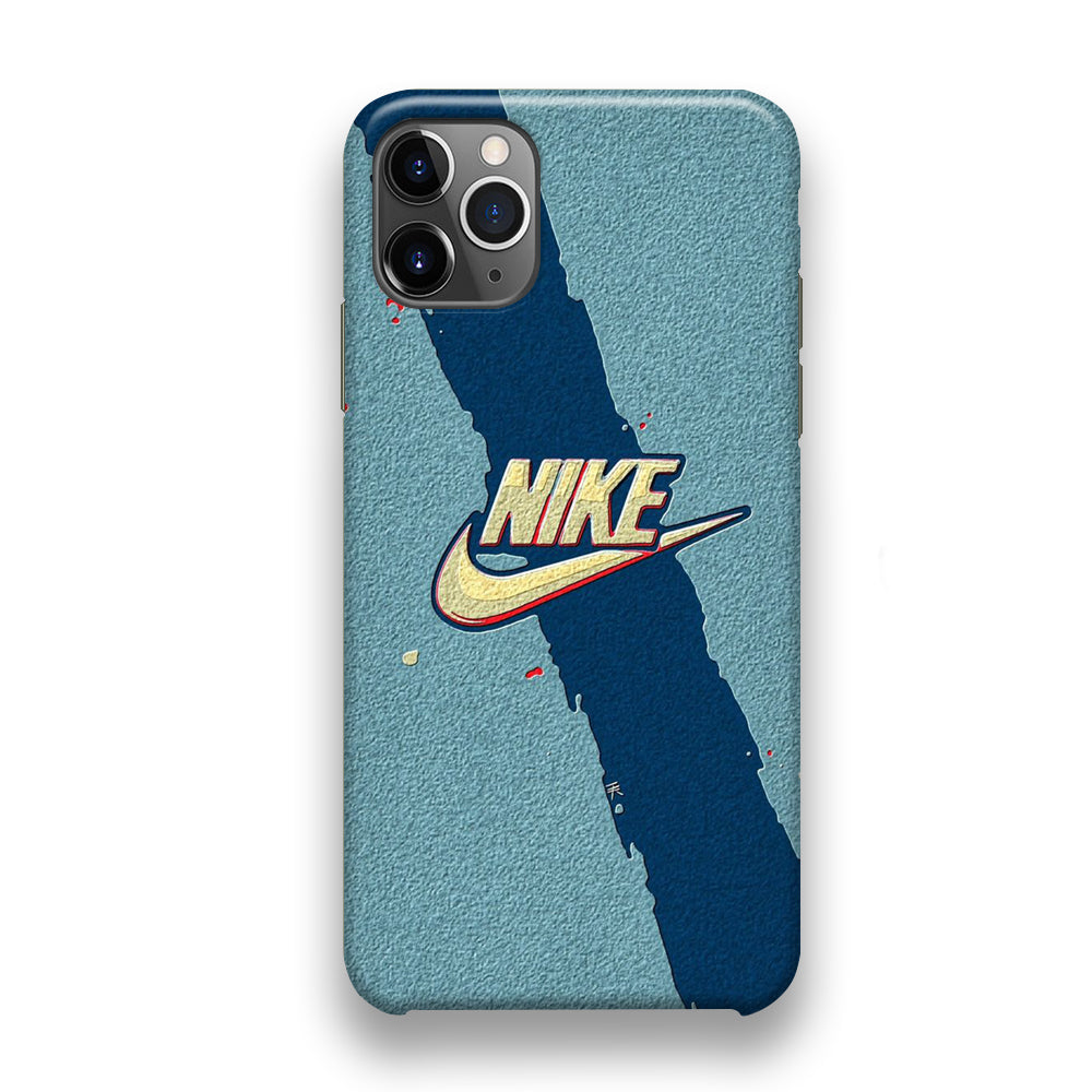 Nike Paint Blue Asphalt iPhone 11 Pro Max Case