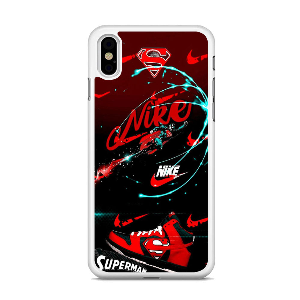 Nike Red Superman iPhone X Case