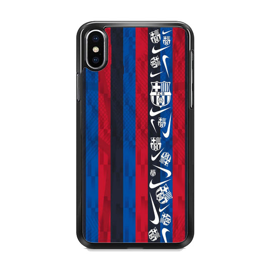 Nike Soccer Flag Barca iPhone X Case