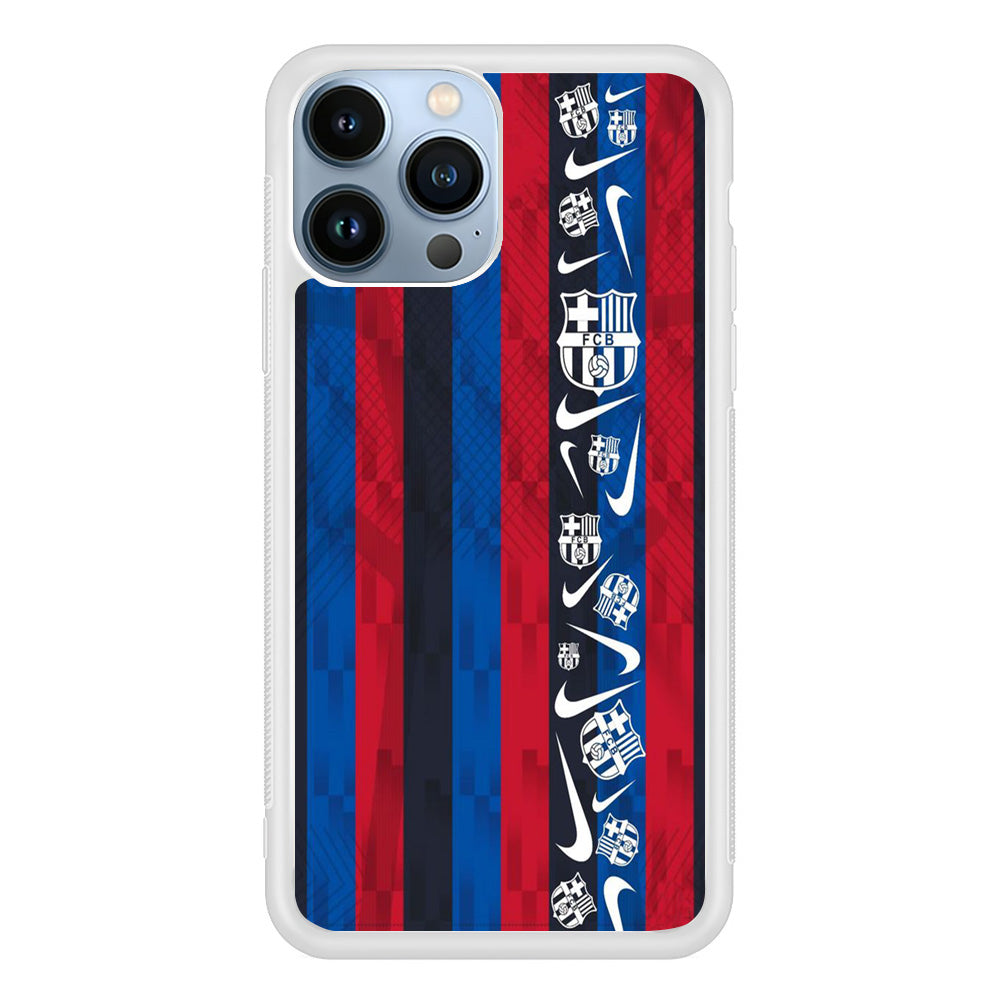 Nike Soccer Flag Barca iPhone 13 Pro Max Case