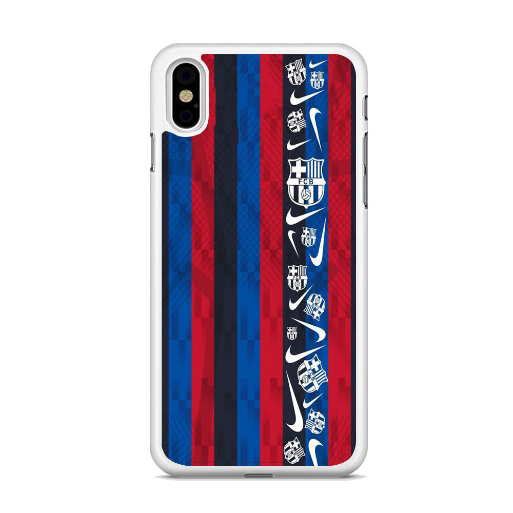 Nike Soccer Flag Barca iPhone X Case