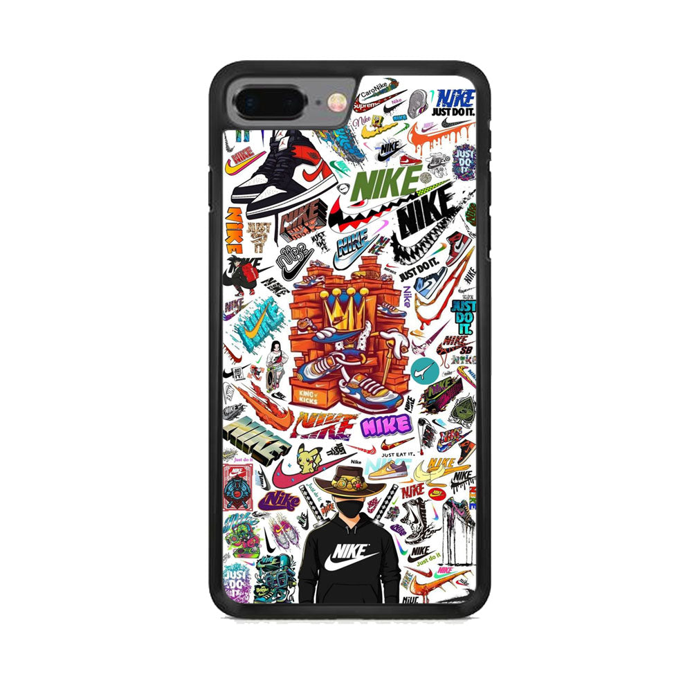 Nike White Wall Iconic iPhone 8 Plus Case