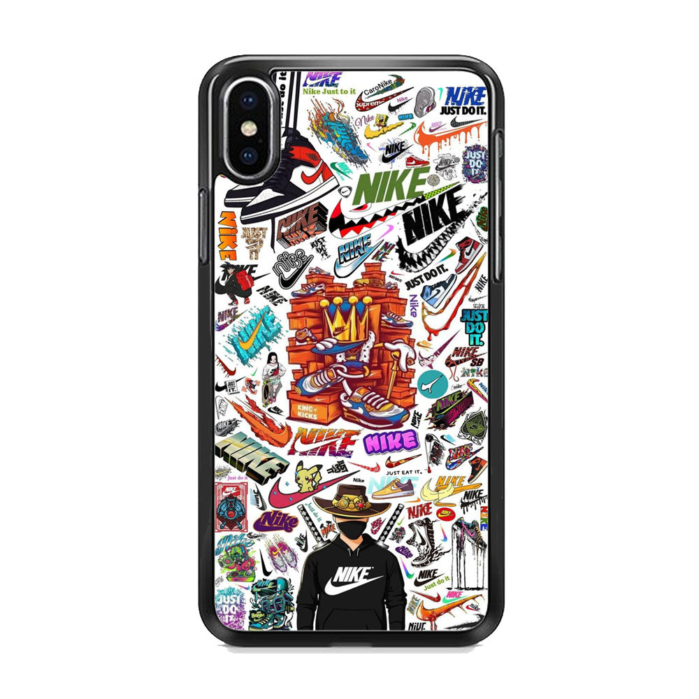 Nike White Wall Iconic iPhone X Case