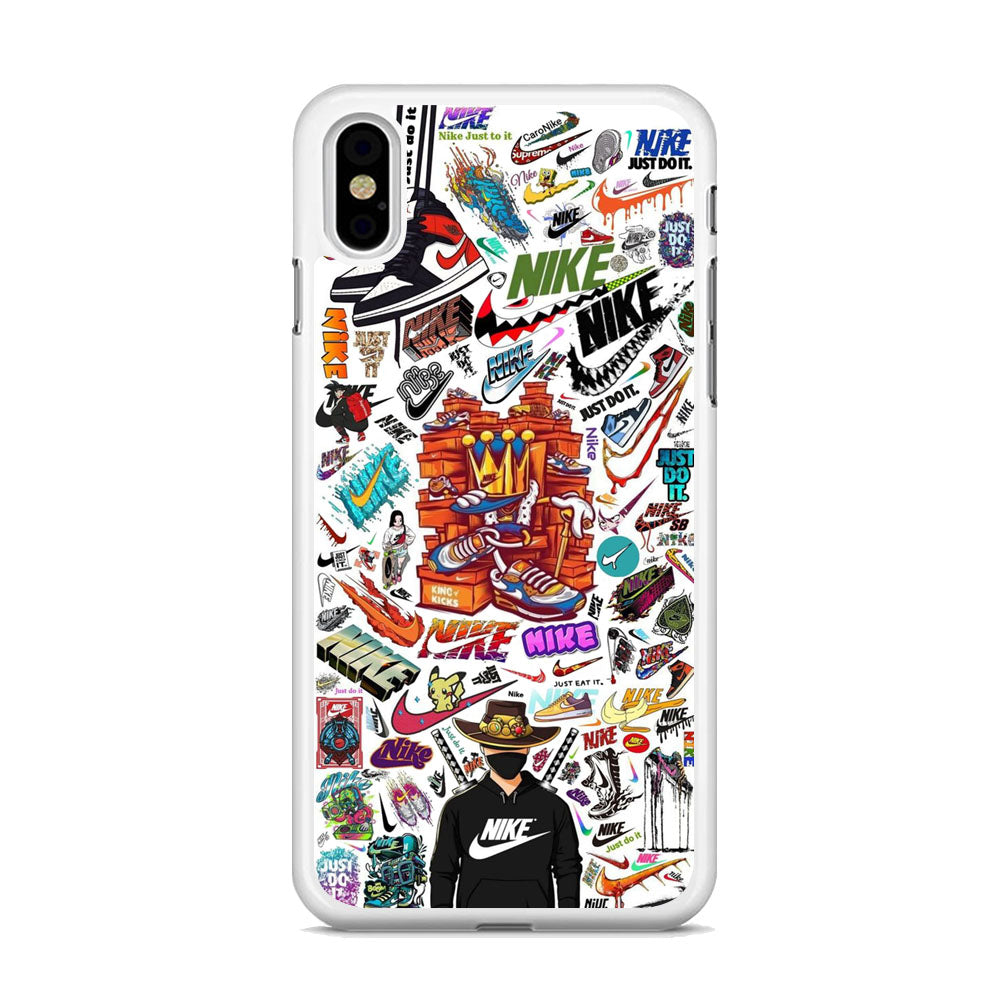 Nike White Wall Iconic iPhone X Case