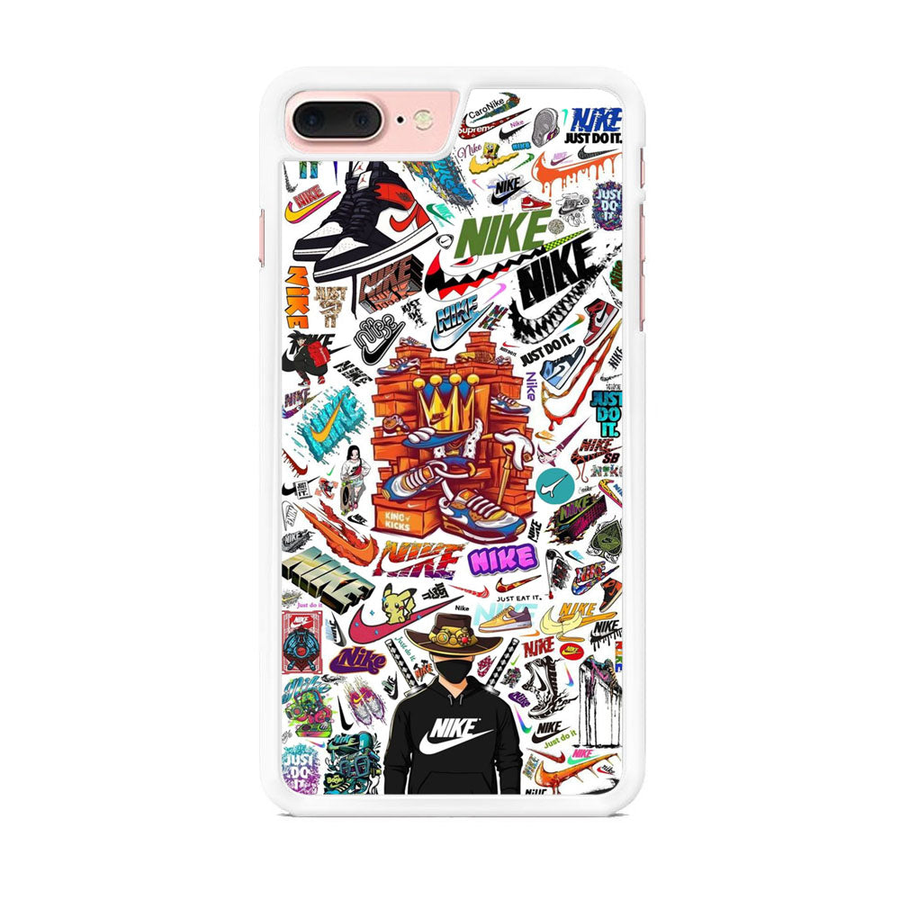 Nike White Wall Iconic iPhone 8 Plus Case