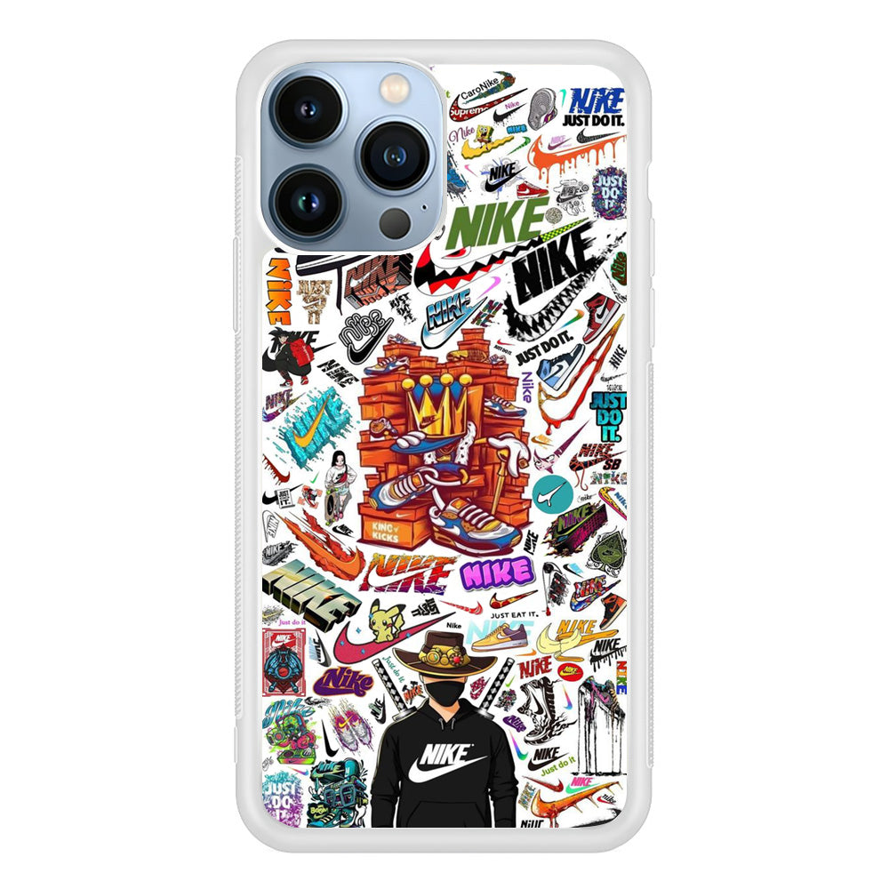 Nike White Wall Iconic iPhone 13 Pro Case