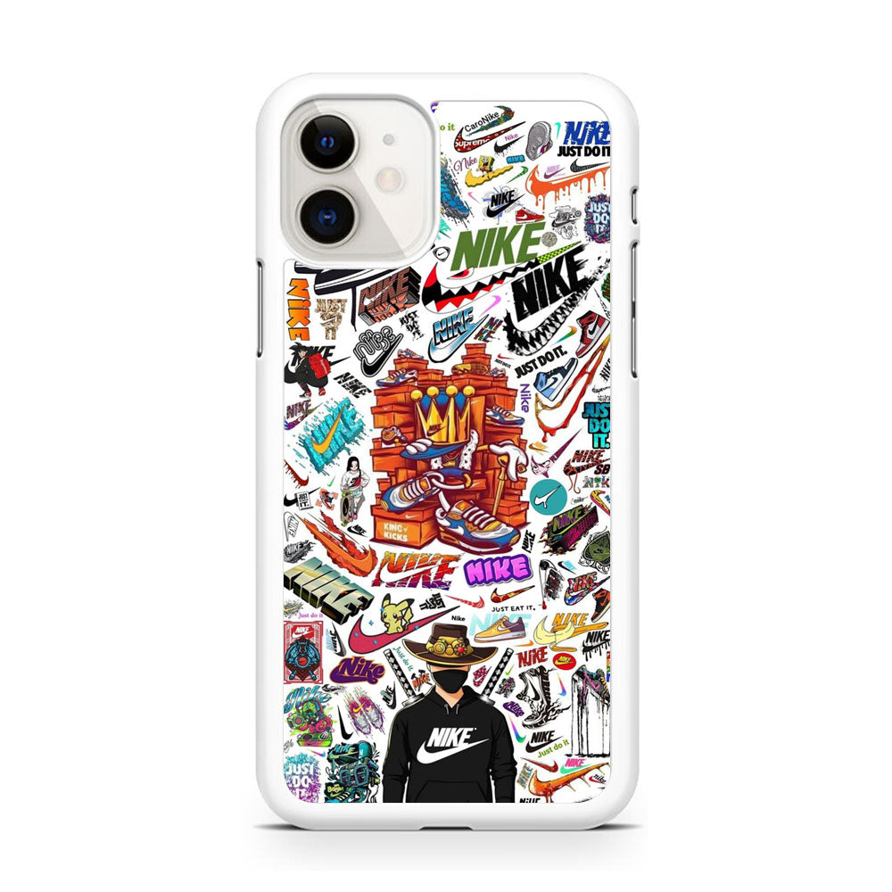 Nike White Wall Iconic iPhone 11 Case