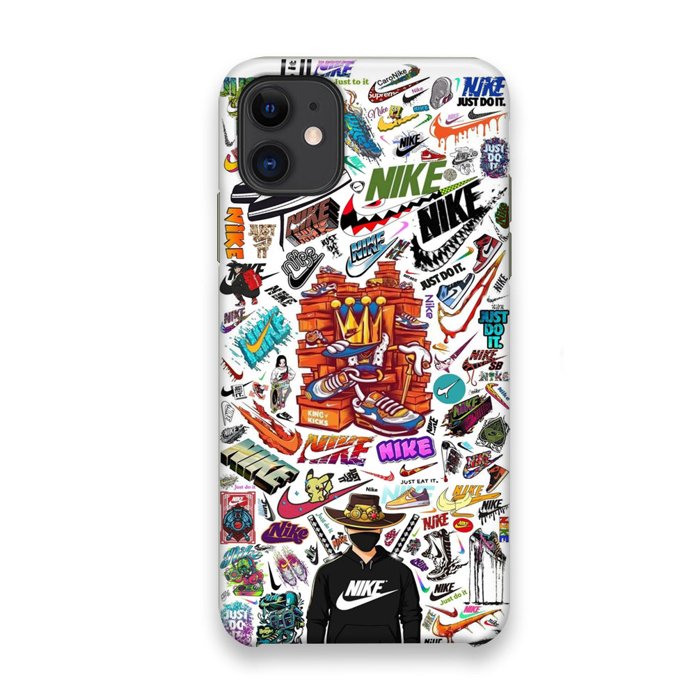 Nike White Wall Iconic iPhone 11 Case