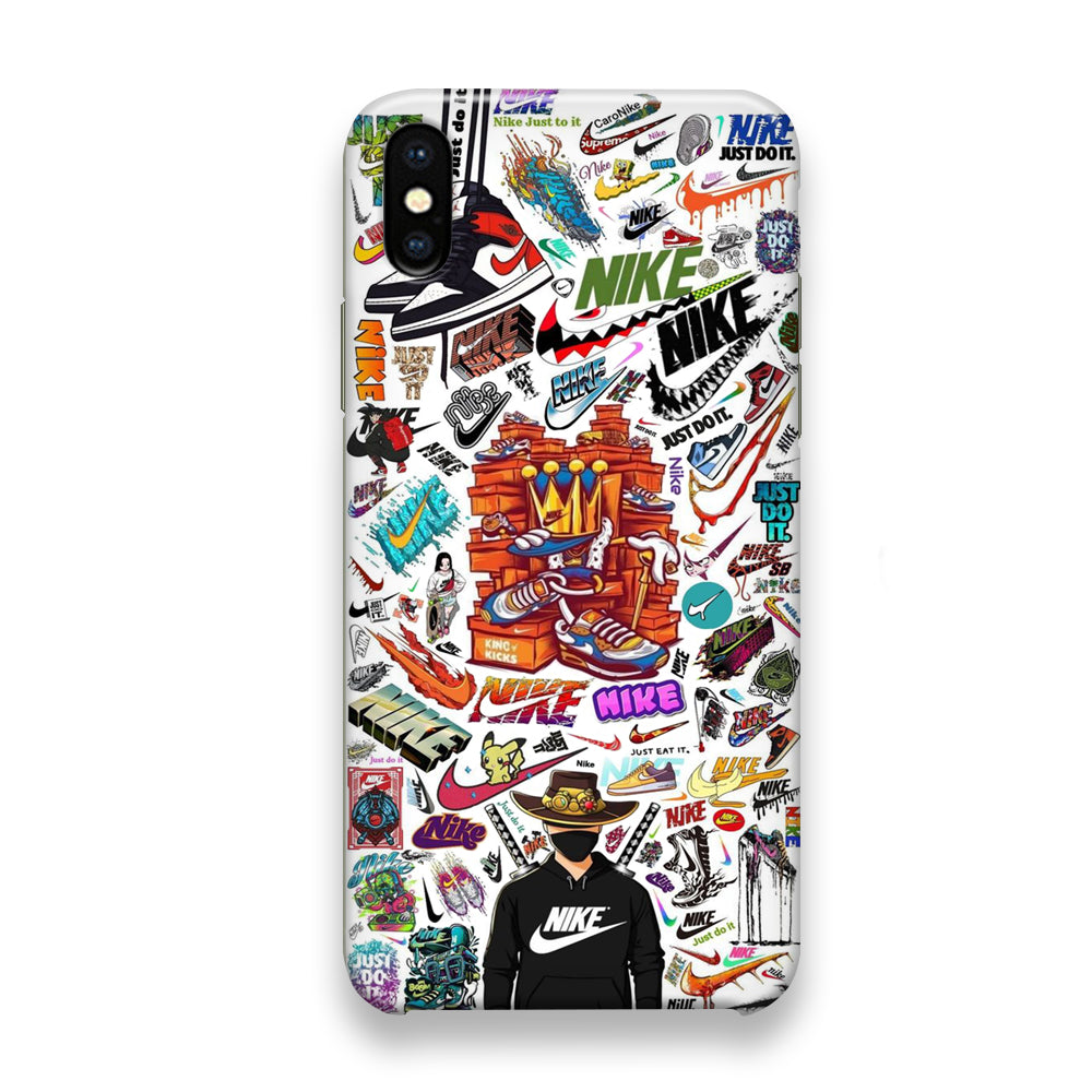 Nike White Wall Iconic iPhone X Case