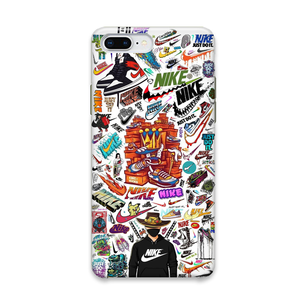 Nike White Wall Iconic iPhone 8 Plus Case