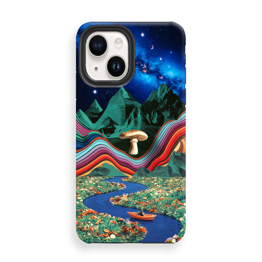 Mushroom Dimension Collage Phone Cases