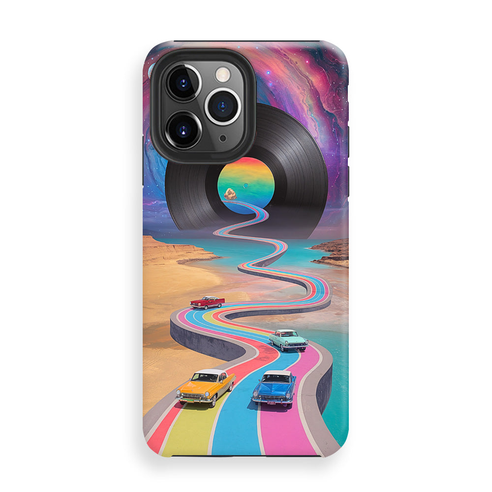 Cosmic Vinyl Highway Phone Cases