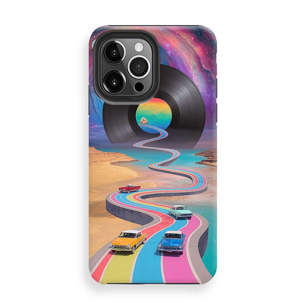 Cosmic Vinyl Highway Phone Cases