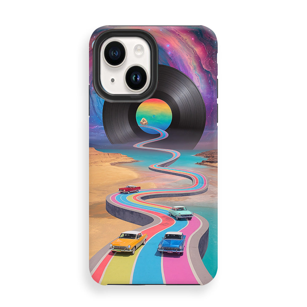 Cosmic Vinyl Highway Phone Cases