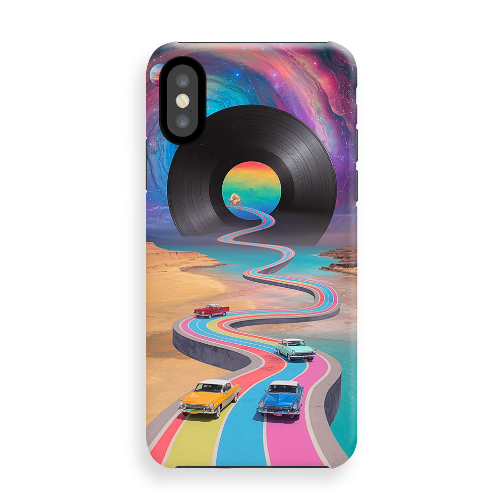 Cosmic Vinyl Highway Phone Cases