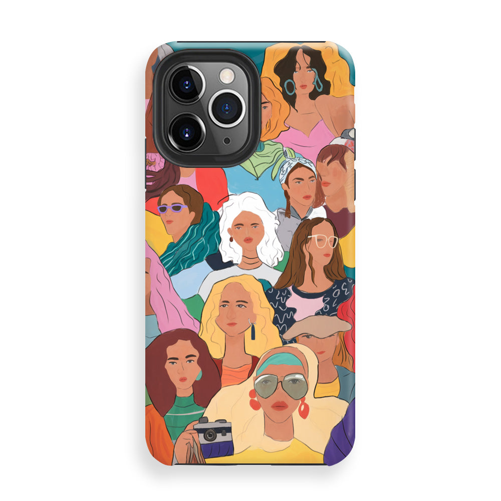 Diverse Portraits Collage Phone Cases