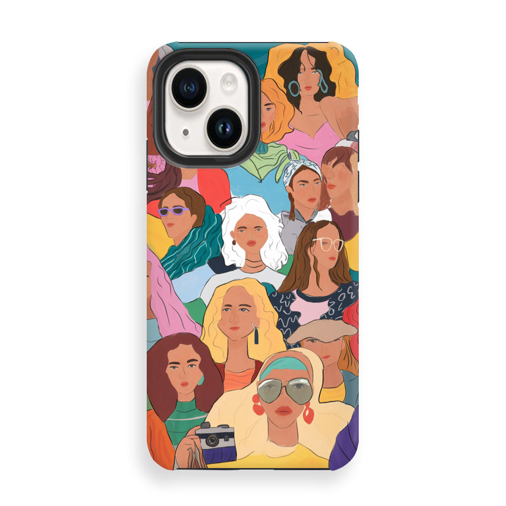 Diverse Portraits Collage Phone Cases