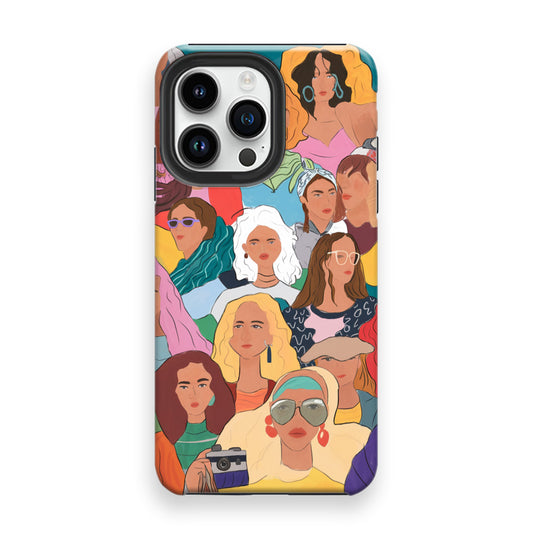 Diverse Portraits Collage Phone Cases