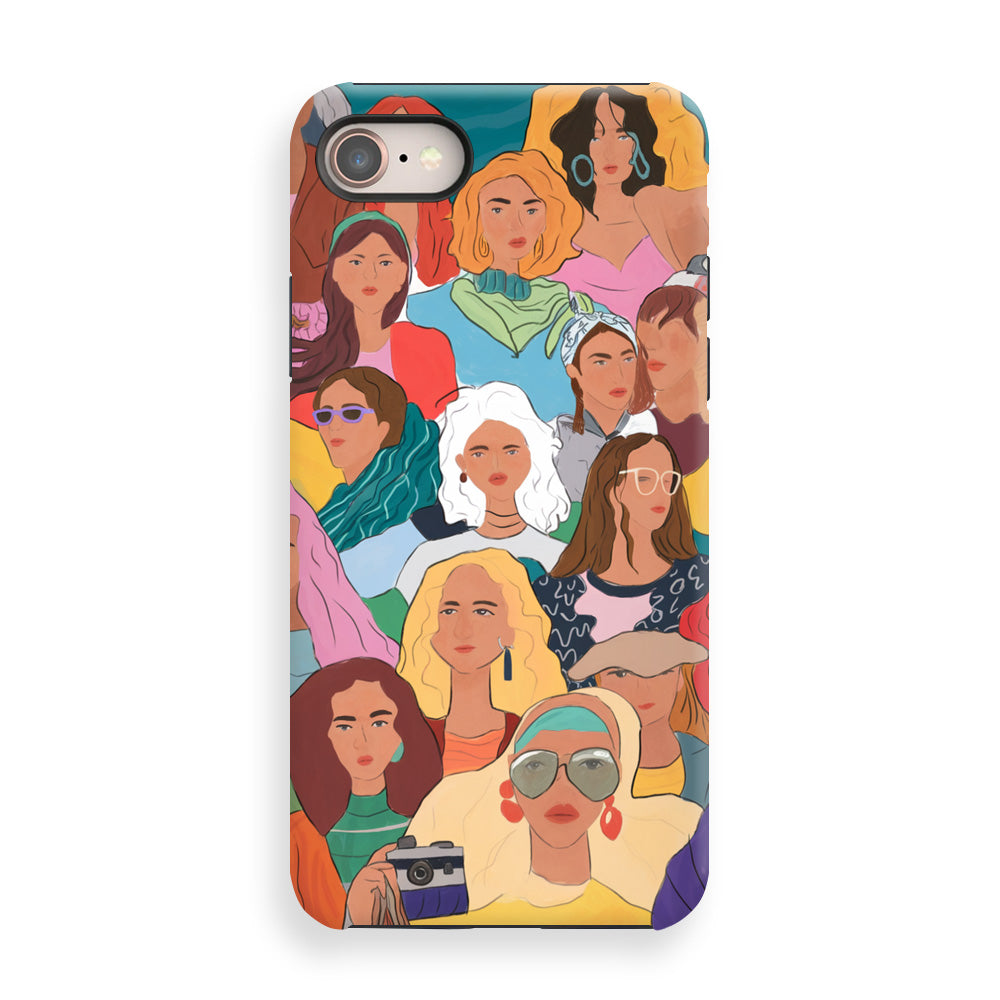 Diverse Portraits Collage Phone Cases