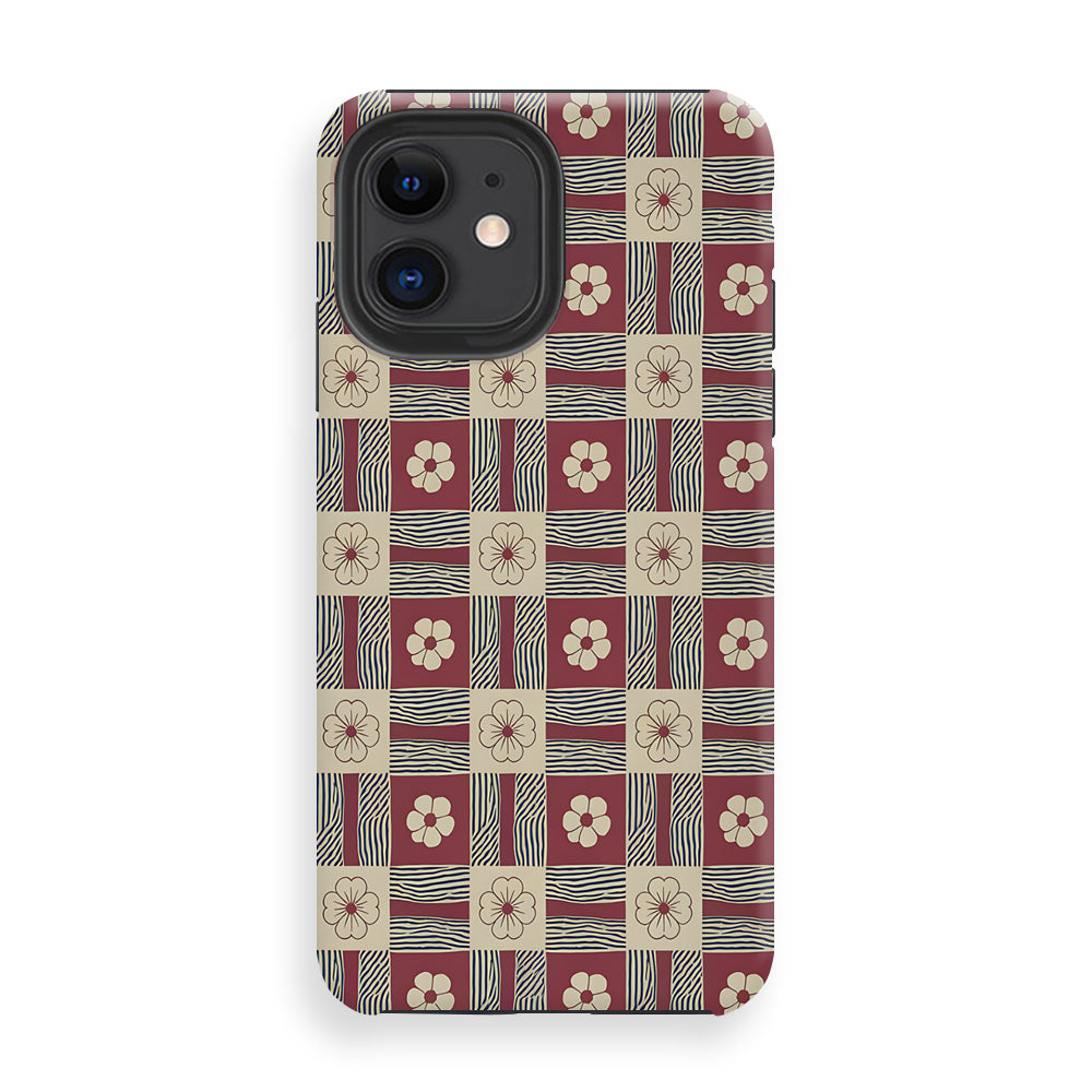 Checkered Charm Pattern Phone Cases