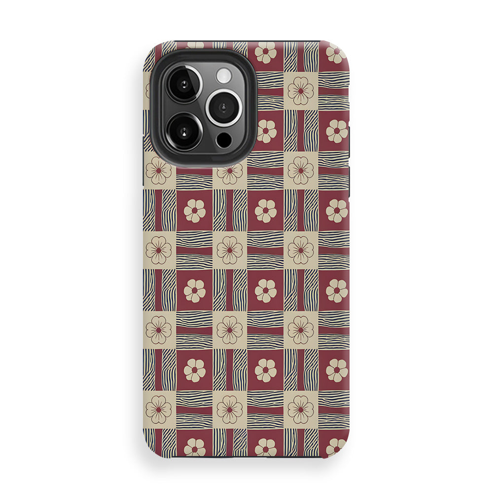 Checkered Charm Pattern Phone Cases