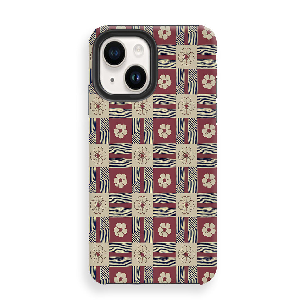 Checkered Charm Pattern Phone Cases