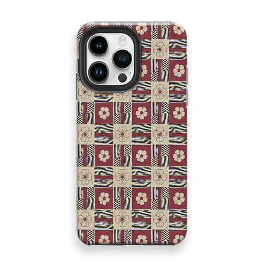 Checkered Charm Pattern Phone Cases