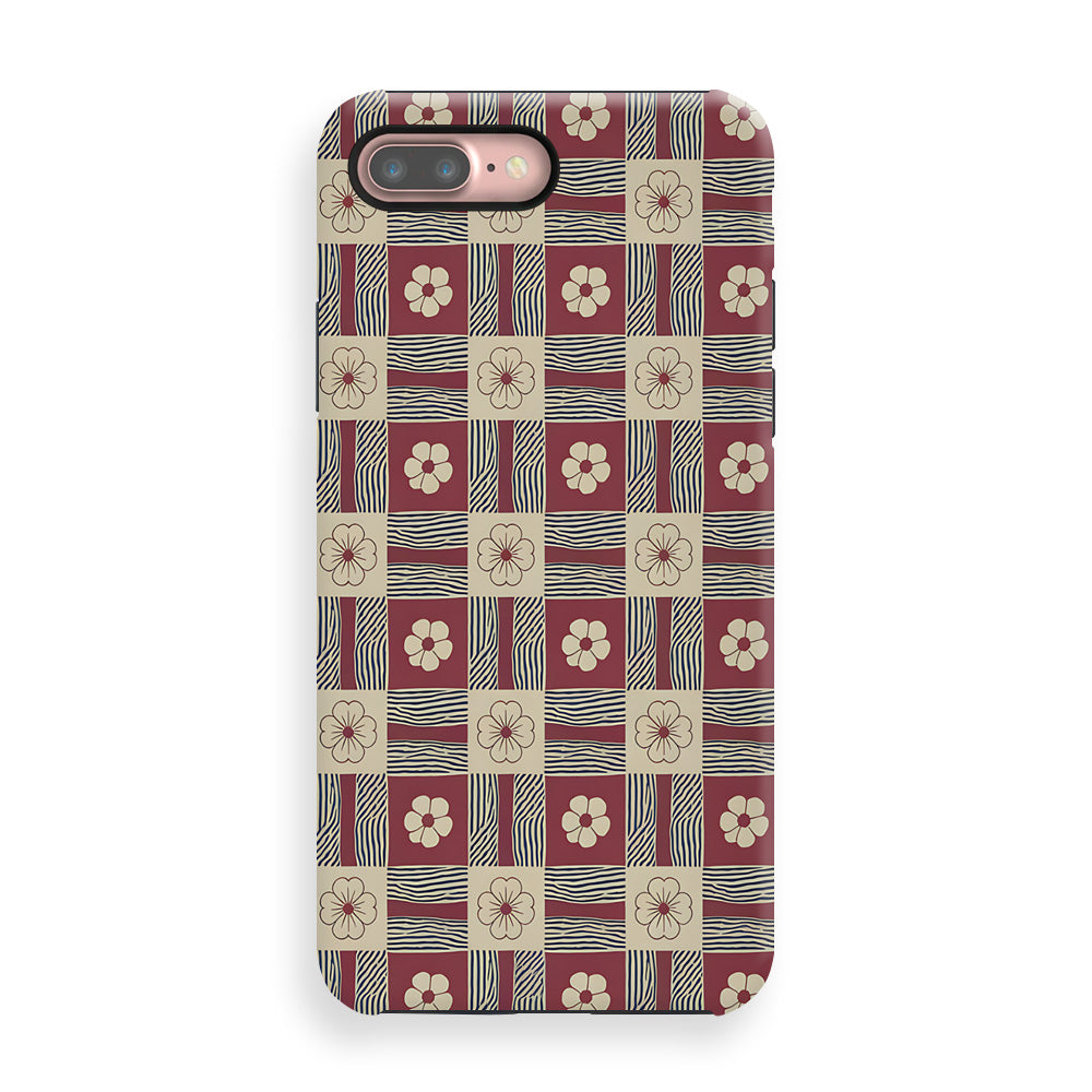 Checkered Charm Pattern Phone Cases