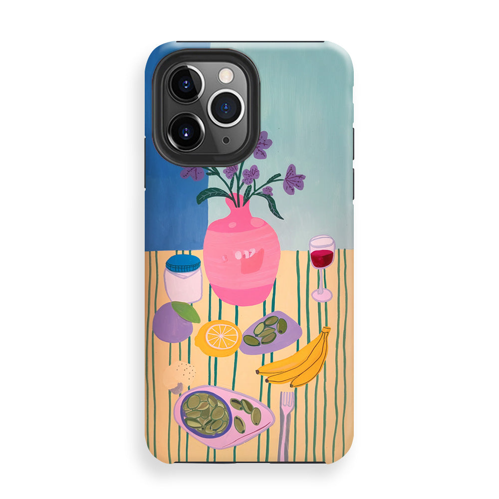 Morning Tabletop Scene Phone Cases