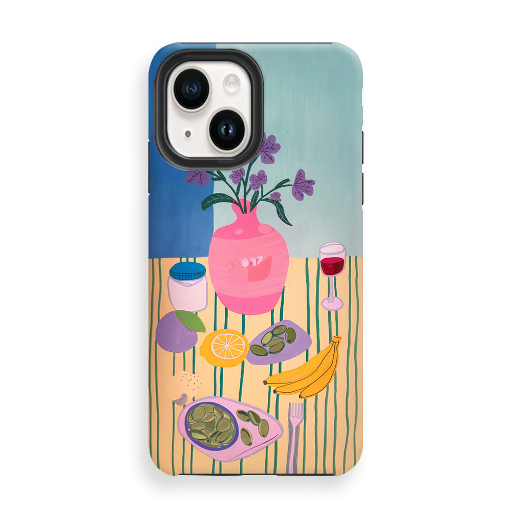 Morning Tabletop Scene Phone Cases