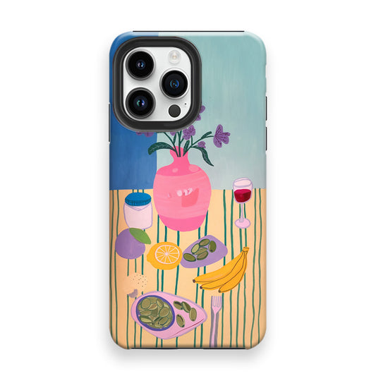 Morning Tabletop Scene Phone Cases