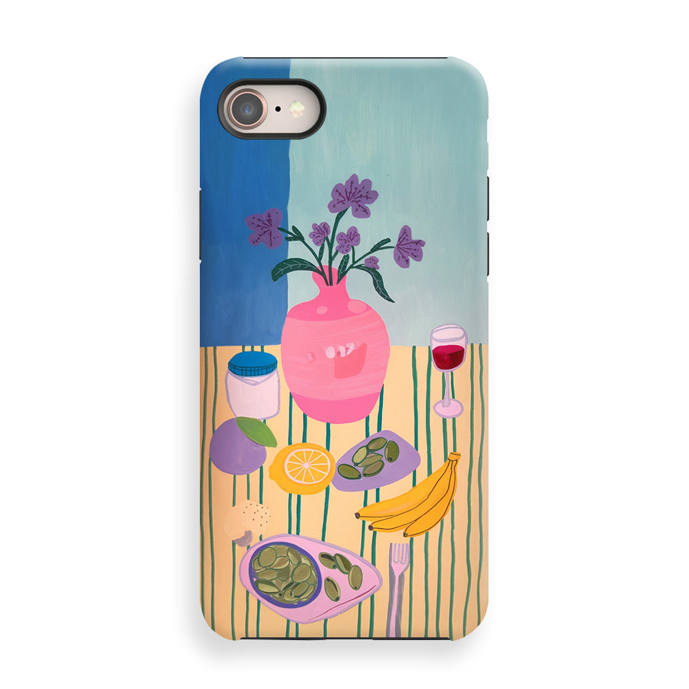 Morning Tabletop Scene Phone Cases