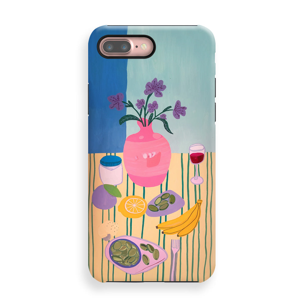 Morning Tabletop Scene Phone Cases