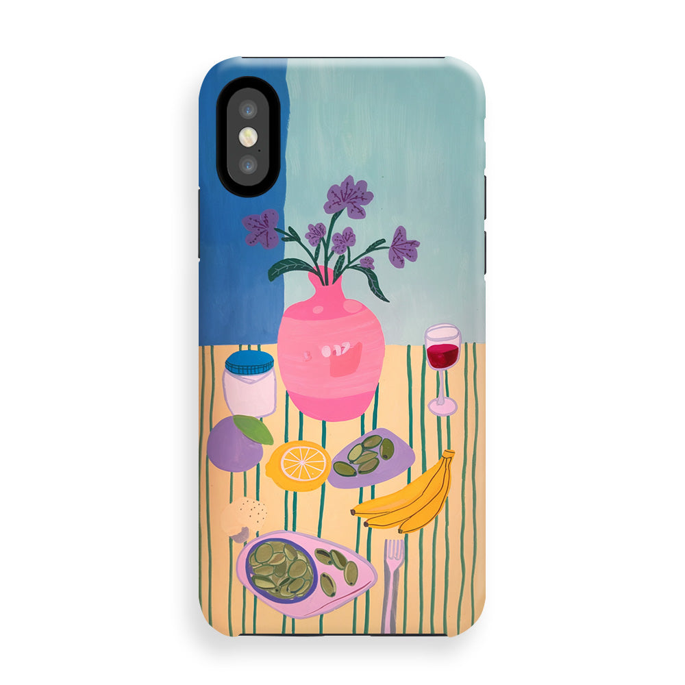 Morning Tabletop Scene Phone Cases