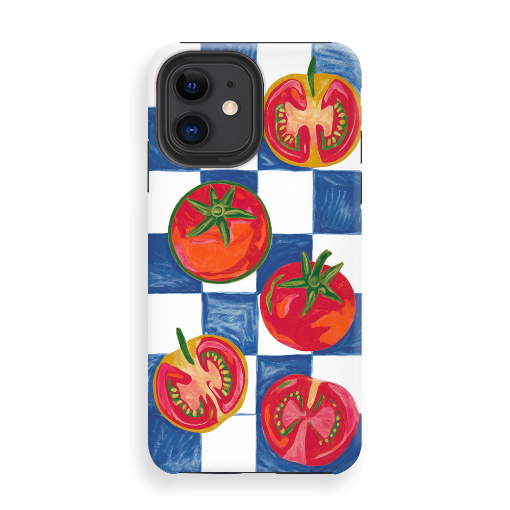 Drawing Crayon of tomatoes Phone Cases