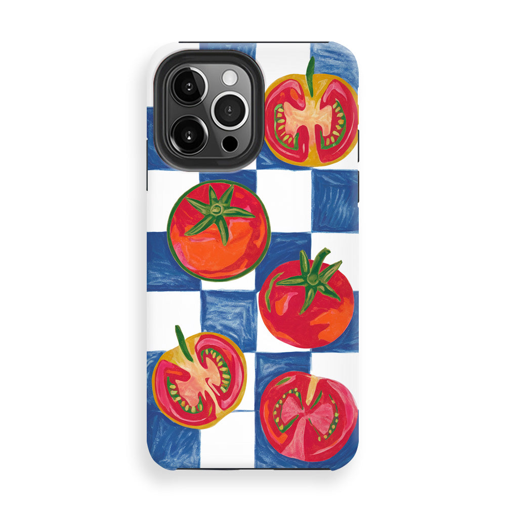 Drawing Crayon of tomatoes Phone Cases