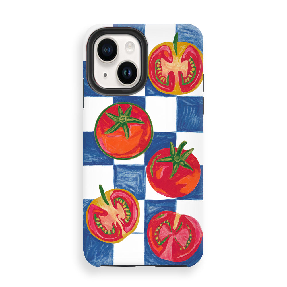 Drawing Crayon of tomatoes Phone Cases