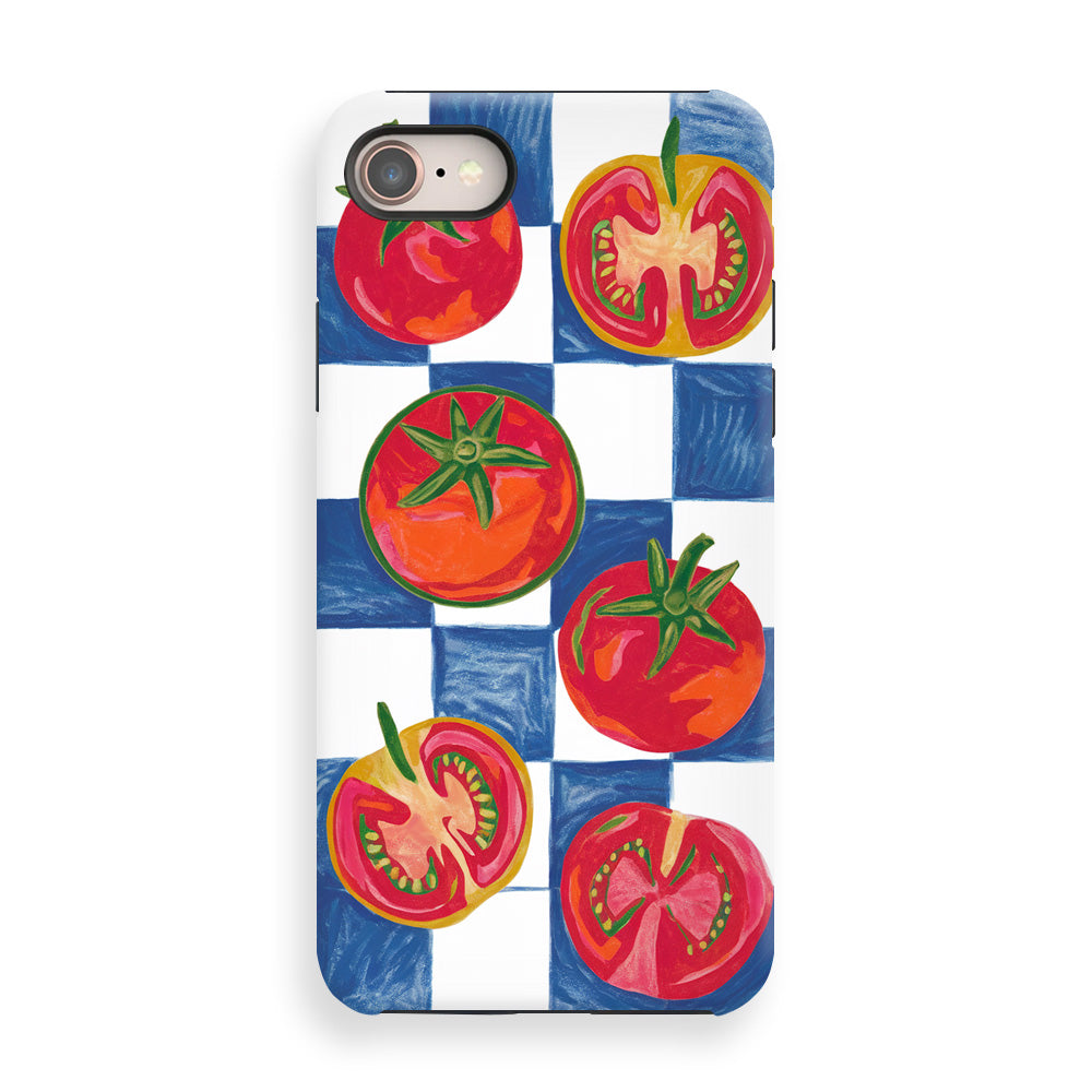 Drawing Crayon of tomatoes Phone Cases