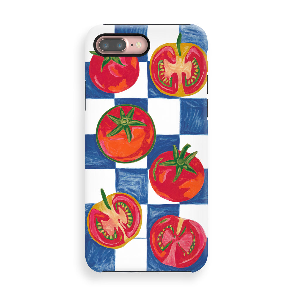 Drawing Crayon of tomatoes Phone Cases