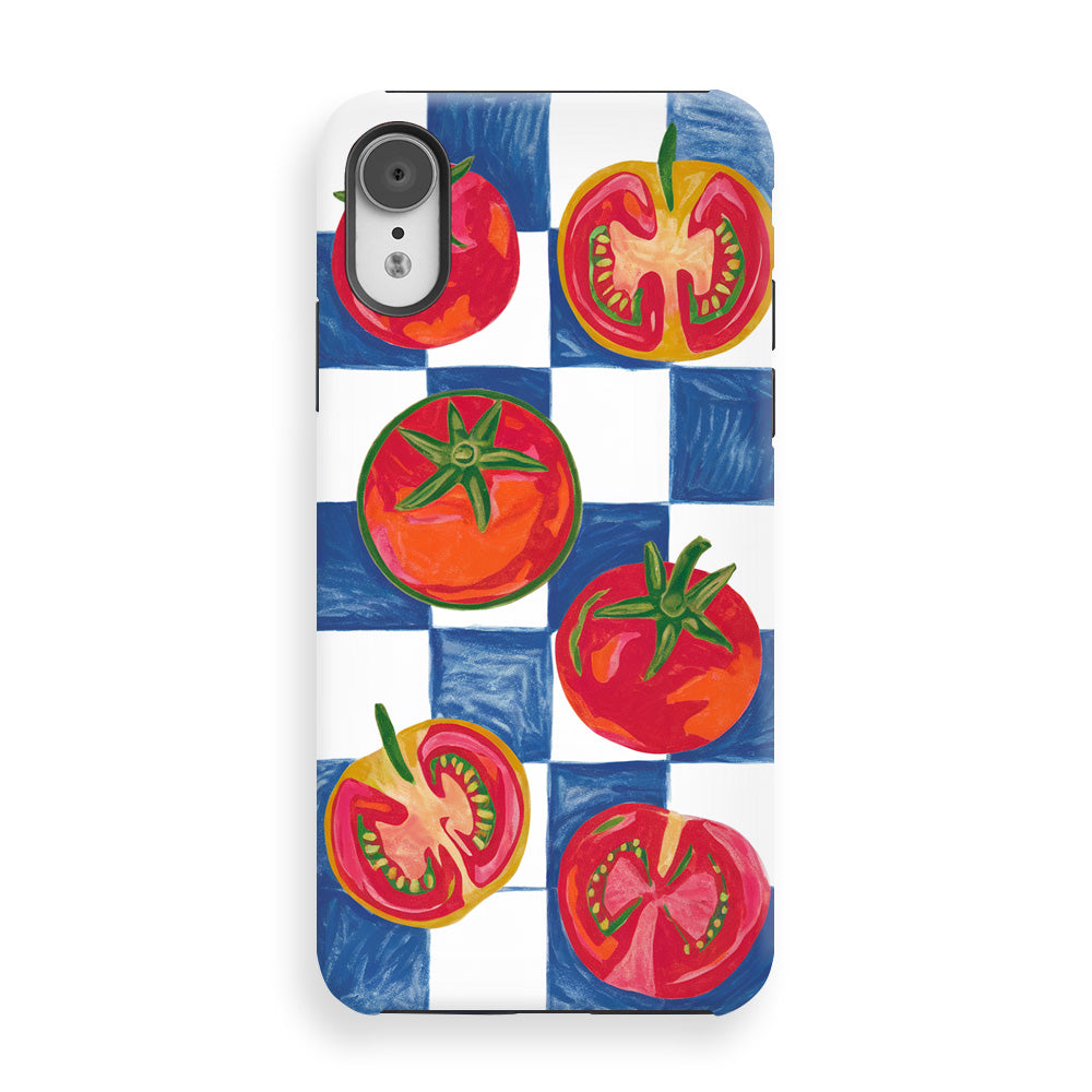 Drawing Crayon of tomatoes Phone Cases