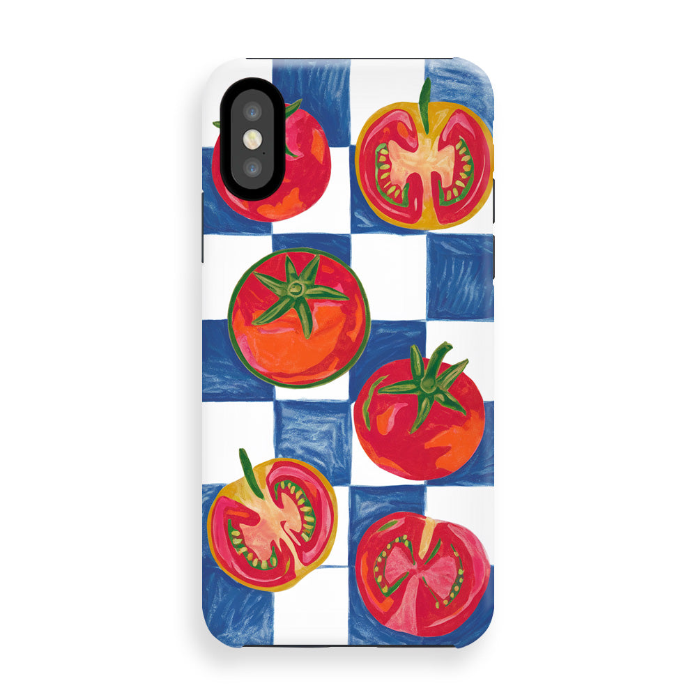 Drawing Crayon of tomatoes Phone Cases