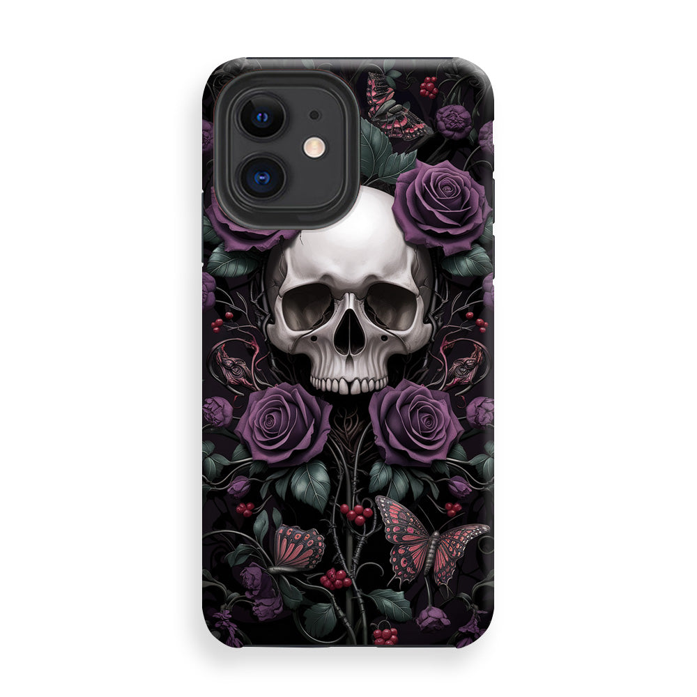 Dark Purple Skull Phone Cases