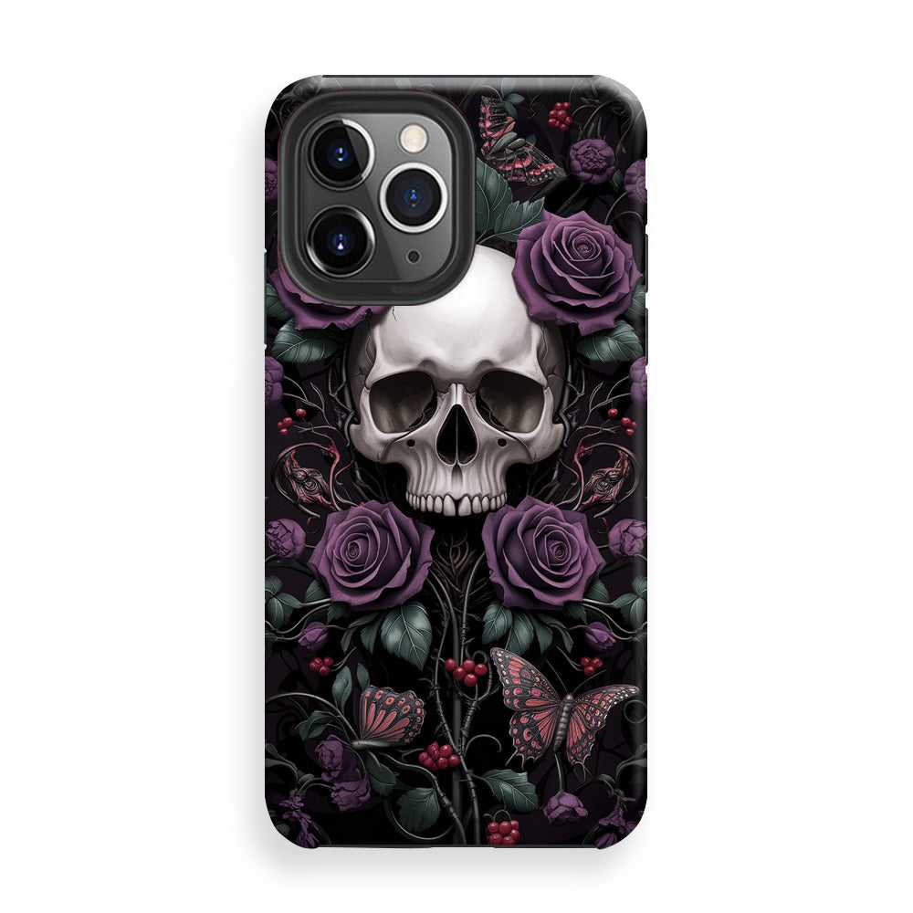 Dark Purple Skull Phone Cases